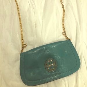 Tory Burch “Amanda” Teal Crossbody